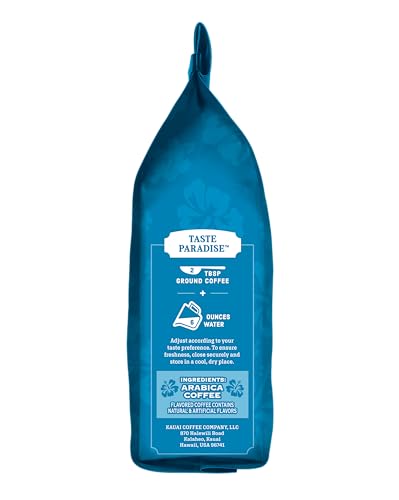 Kauai Coffee Whole Bean Coffee – Smooth, Non-Bitter Medium Roast Pure Arabica – Sweet Aroma, Hint of Nuttiness – Grown on Hawaii's Largest Coffee Farm – Vanilla Macadamia Nut, 1 Pack of 24oz