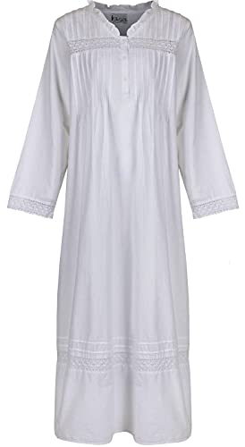 The 1 for U Victorian Nightgown - Long Nightgown for Women, Annabelle 100% Cotton Gown3
