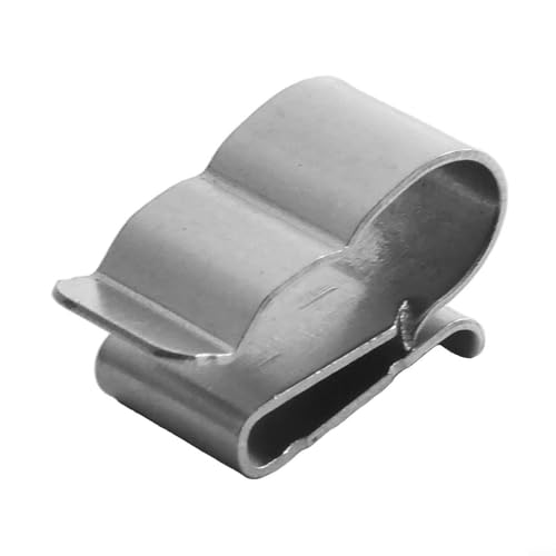 Lot de 50 clips de câble en acier inoxydable 304 pour panneaux solaires, supports de câbles doubles et colliers de serrage pour cadre de remorque, clips de fixation de fil métallique pour