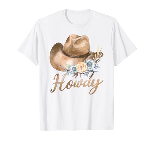 Howdy Cowboyhut Aquarell T-Shirt