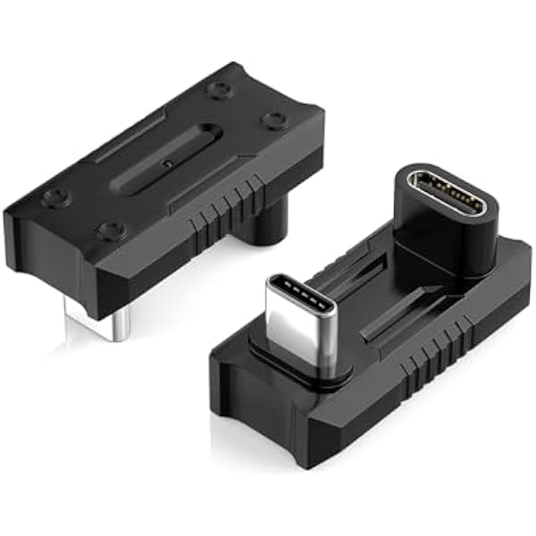 MoKo 180 Degree USB-C Adapter with 13.5mm Gap, U-Shape USB-C Connector with PD 240W/20 Gbps/8K, 180 Angle Adapter for ROG Ally/Steam Deck/Legion Go/Laptop/Tablet/Phone