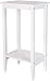 Beistelltisch mit 2 Ablageflächen Nachttisch aus Holz Sofatisch Couchtisch Wohnzimmertisch Telefontisch Weiß 73.5x40x30cm