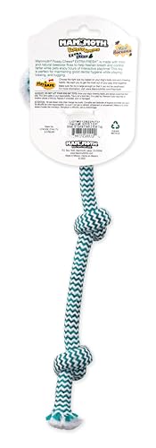 Mammoth Flossy Chews Extra Fresh Rope Tug – Premium Cotton-Poly Yarn with Floss Tug Toy for Dogs – Interactive Dog Rope Toy – Tug Dog Chew Toy for Small Dogs – Small, 15” Mammoth Flossy Chews Extra Fresh Rope Tug – Premium Cotton-Poly Yarn with Floss Tug Toy for Dogs – Interactive Dog Rope Toy – Tug Dog Chew Toy for Small Dogs – Small, 15”