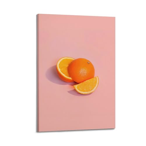Impression d'art moderne de fruits roses poster mural décoratif 60 x 90 cm