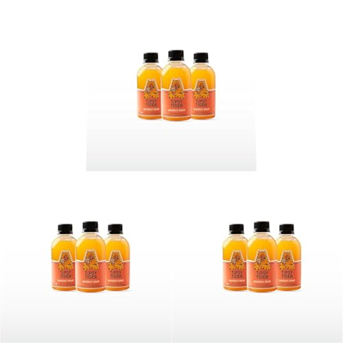 Image of Tipsy Tiger Whiskey Sour, Whiskey Cocktail Mixer, Makes 6 Drinks, Less Than 3% added Sugar, 250ml (Pack of 9 bottles, Coaster & bamboo stirrers), Fuss Free- Just add Ice and Alcohol