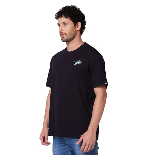 Image of Spykar Men's Comfort Fit N /A Half Sleeve Solid Casual T-Shirt