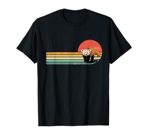 Red Panda Retro Red Panda Zoo Animal Red Panda Lover T-Shirt