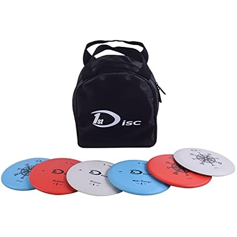 Disc Golf Starter Set-2 PCS Putter, 2 PCS Mid-Range, 2 PCS Driver with Bag Cover