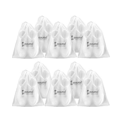 Cockatoo PE Shoe Bag for Travel & Storage, Women & Men, Travelling Shoe Storage Bag, Shoe Storage Organizer Bag - Pack of 10 Shoe Pouch(30 x 35 CM)