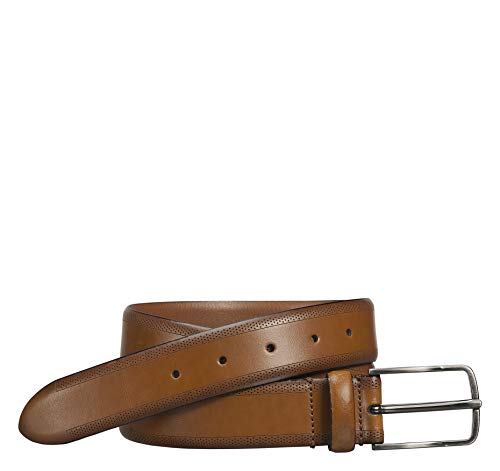 Johnston & Murphy Edge Perf Embossed Tan 32