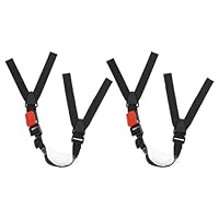 ULTECHNOVO 2 Stück Universal-Kinnriemen für Sicherheitshelme mit schwarzem Kinnriemen – Ersatz-Kinnriemen für Bauarbeiter, schwarz, 45 x 3,5 cm