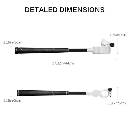 WOUMNTT Golf Club Attachment Compatible with Meta Quest 3/3S Controllers, Left & Right VR Golf Handle Accessory with Non-Slip Rubber Grip, Realistic Golf Simulator Experience for Q3S/Q3 VR Gaming - image 8