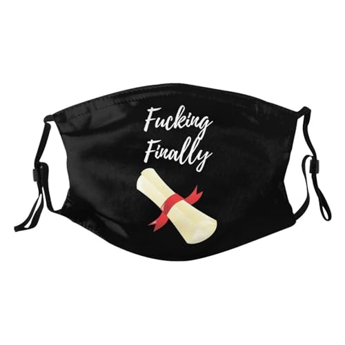 Fucking Finally Graduation Adult Dust Mask Adjustable Dust Face with 2 Filter135