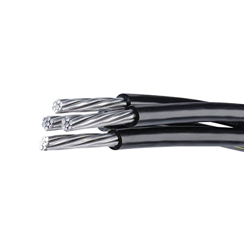 Nassau 2-2-2-4 Dyke Quadruplex Aluminum Conductor Underground Direct Burial 600V URD (4FT)