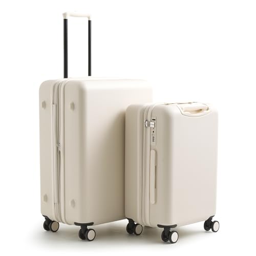 Vera Bradley Women's Hardside 2 Piece Luggage Set, Cottage Cream, One Size