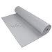 ProSource Premium High Density Exercise Yoga Mat with Comfort PVC Foam and Carrying Straps, Grey