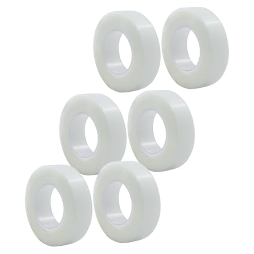 HEANUJJ Cinta Adhesiva Médica Transparente para Párpados, 6 Rollos de 1,25 Cm X 900 Cm, Pegatina Transpirable Invisible para Doble Párpado, Resistente al Agua y Apta para Maquillaje