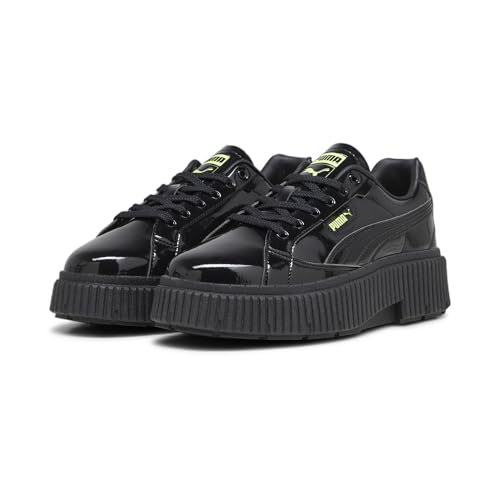 PUMA Womens Dinara Gloss Lace Up Sneakers Shoes Casual - Black2