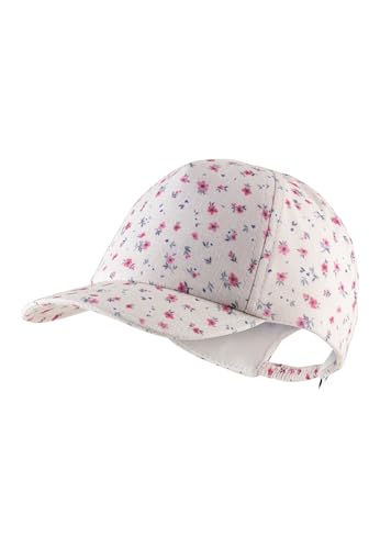 Sterntaler Basecap Blumen - Mädchen Schirmmütze mit Blumendruck - Sommer Baseball Cap elastisch mit Gummizug - Sportive Baby und Kinder Schirmkappe, zartrosa, Größe 51