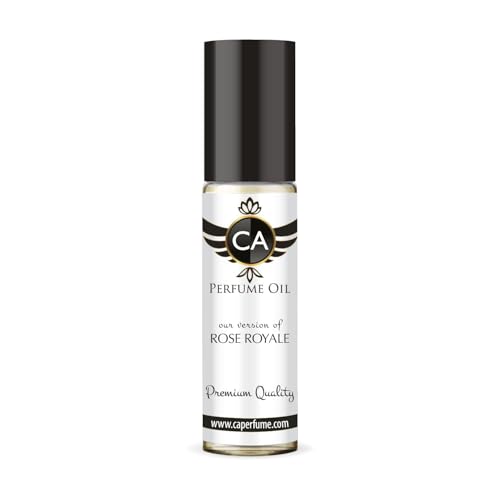 CA Perfume Impression of Rose Royale Unisex Fragrance Oil Amber Floral Scent Long Lasting Perfumes for Women &amp; Men Travel Size TSA Ready Mini Parfum Body Oil Roll-on 0.33 Fl Oz 10ml