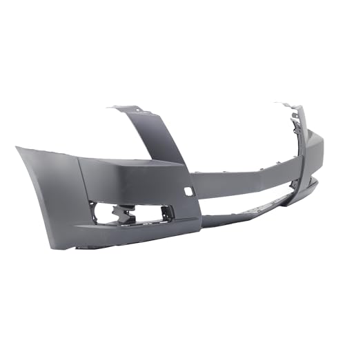Image of Compatible with Cadillac CTS 2008-2014 Front Bumper Cover | Primed, With Fog Light Holes, Coupe /Wagon, Base & Premium Wagon, Ready to Paint, OEM 25793663, GM1000855