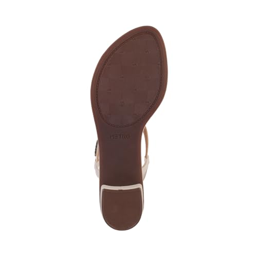 Image of Metro Women Black Synthetic Flat Casual Sandal