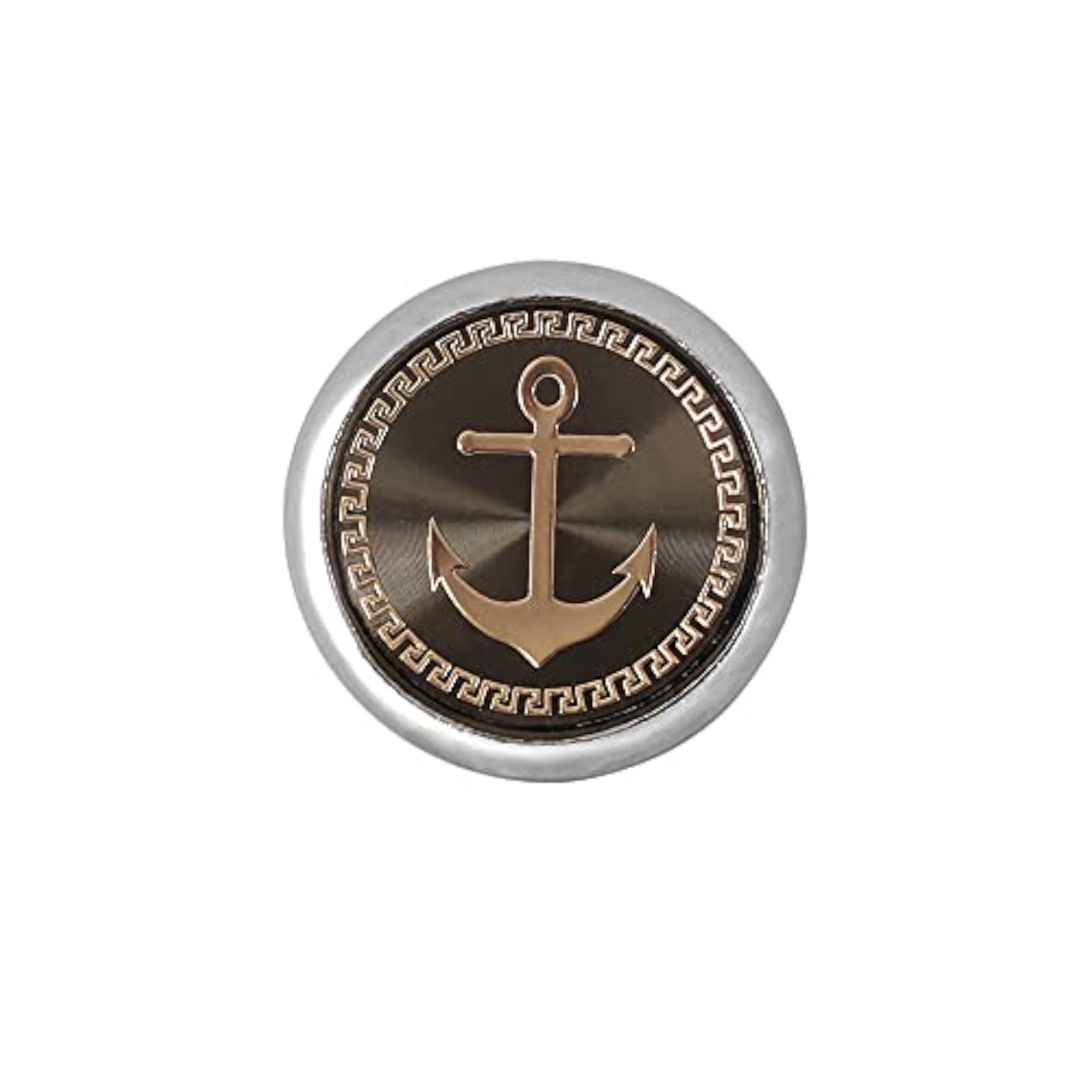 Men's Vintage and Royal Anchor Silver Rodium Plated Cufflinks