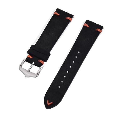 YYJzsw ���B���e�[�W�X�G�[�h���U�[�E�H�b�`�X�g���b�v 20mm 22mm �N�C�b�N�����[�X�o���h �X�}�[�g�E�H�b�` ���X�g�u���X���b�g �����Y(Black-Orange line,22mm)