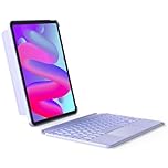 Inateck Detachable Keyboard Case for iPad Air 11 inch M4 2026/M3 2025/M2 2024, Keyboard with Trackpad for Air 8/7/6/5/4 Gen, iPad Pro 11" 4/3/2/1, 7-Color Backlight, Vertically/Horizontally, Purple