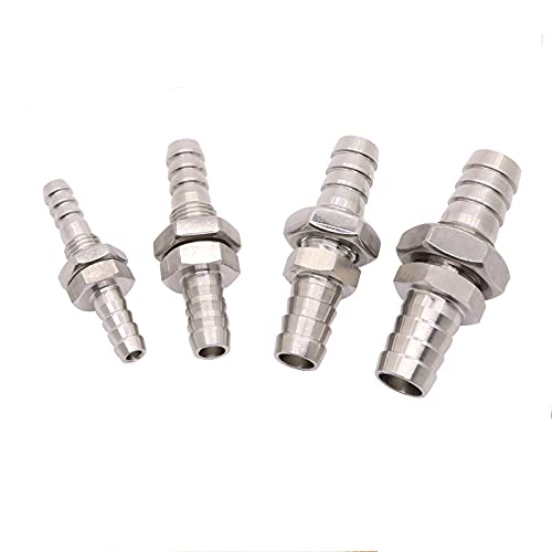 Produktbild von Schlauchtülle 6 Mm – 304 Edelstahl, Gerader Durchgang, Sechskant, 3 MPa (30 Bar) – Für Rohrverschraubungen