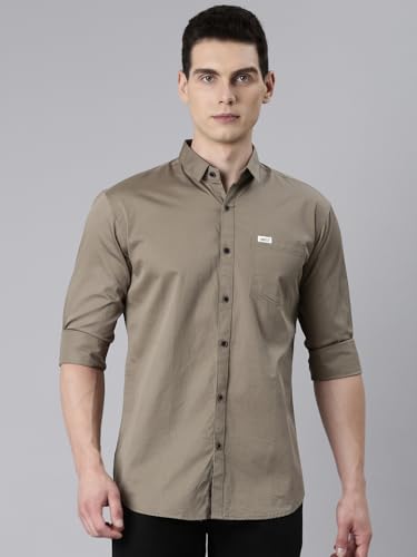 Image of Majestic Man Men Classic Slim Fit Pure Cotton Casual Shirt