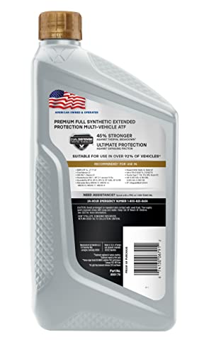 Image of Valvoline Extended Protection Full Synthetic Automatic Transmission Fluid ATF 1 QT, Case of 6