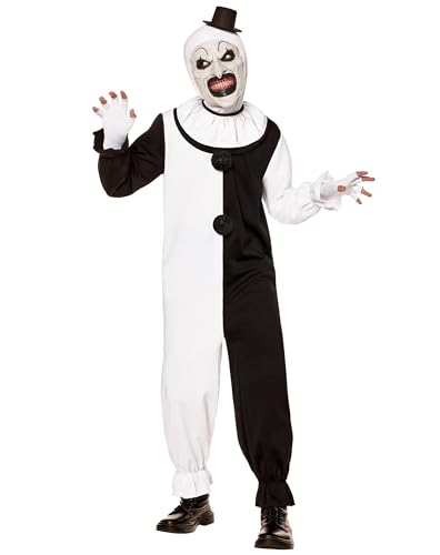 Spirit Halloween Terrifier Kids Art the Clown Costume | Officially licensed | Horror | Art the Clown Outfit - L