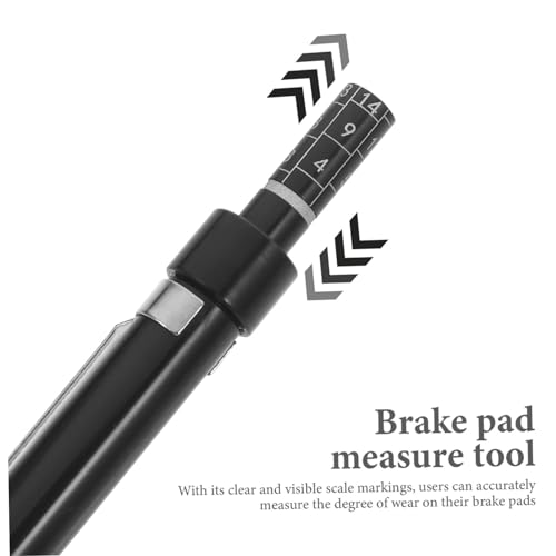 Gatuida Brake Gauge Tool Digital Thickness Gauge Tip para medición precisa de pastillas de freno miniatura 3