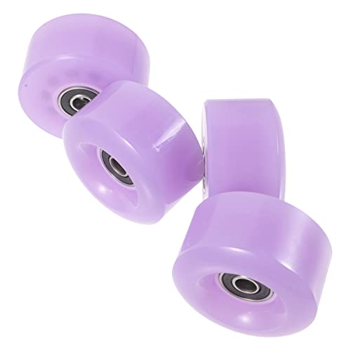 GANAZONO 4pcs Double Row Bearings for Outdoor Roller Skates Replacement Wheels High Resistance for Indoor/outdoor Use