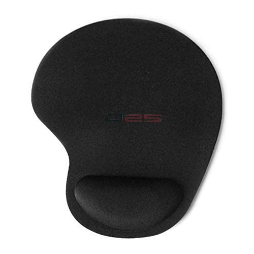 D25® Comfort Gel Mouse Pad with Gel Filled Wrist Rest Support