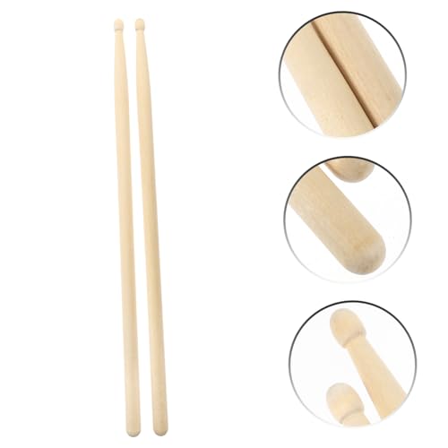 4 pares de baquetas de madera Maple 5A Beige miniatura 7
