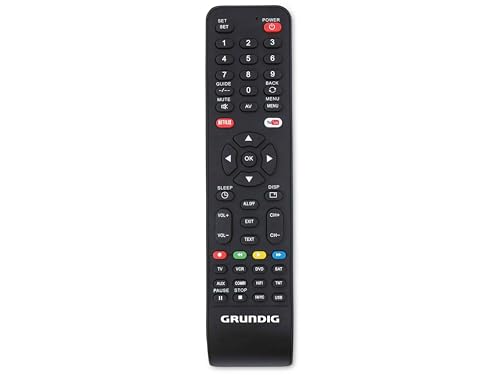 Grundig Uniwersalny pilot zdalnego sterowania – do 8 urządzeń jednocześnie – 210 x 50 x 18 mm – czarny