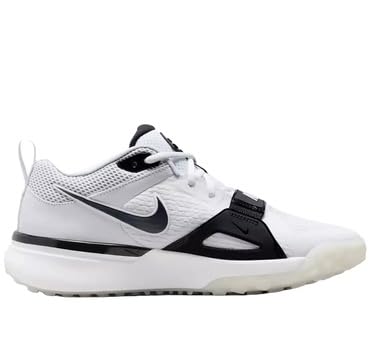 Nike Air Zoom Diamond Elite Turf Men's Baseball Shoes White Black FN4250-100 Size 13