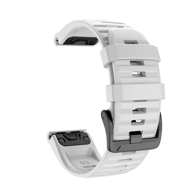 Bracelet Garmin Fenix 6 et 5 en silicone souple de 22mm pour le sport