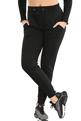 Pantalon de jogging femme en polaire douce : confort thermique et chevilles côtelées ajustées