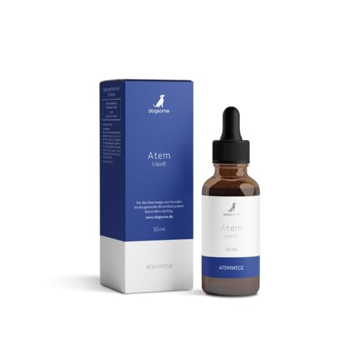 dogsome Atem Liquid Unterstützung der Atemwege deines Hundes | Husten und Schnupfen beim Hund | Hustensaft für Hunde | von Tierärzten entwickelt
