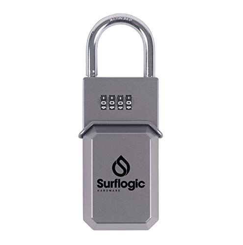 SURF LOGIC Salvavivande Standard Argento, Lucchetto Unisex Adulto, L