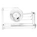 OfficeGoods Acrylic Tape Dispenser – Modern Desk Organizer for Office Supplies – Heavy Duty Refillable Tape Holder for Home and School Crafting – Stylish Desktop Accessory for Gift Wrapping, Silver