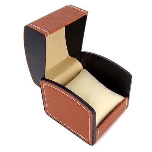 時計 ケース 腕時計 収納 ウォッチケース PU材質 コレクションケース クッション付 ソフト素材 1本(ブラウン) ???_?? -