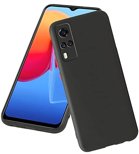 Image of Mobile Back Cover Case for Vivo Y51 (2020) (Silicone Case|CameraProtection|Black SC1510)