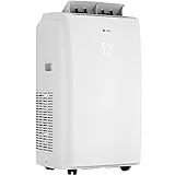 Vremi 12000 BTU Portable Air Conditioner with Heat Function for 300 to 350 Sq Ft Rooms - Powerful AC Unit with Cooling Fan, Wheels, Reusable Filter, Auto Shut Off and LED Display