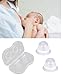 Finever 2Pair Nipplesuckers Nipple Corrector for Flat Inverted Nipples for Breastfeeding Newborn Babay Mother or Women Suck Breast Silicone with Clear Case
