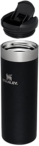 Image of Stanley AeroLight Transit Bottle 16 oz | Locking Drink Through Lid | Leak Resistant Water Bottle or Coffee Travel Mug | Lightweight Insulated Stainless Steel | BPA-Free | Black Glimmer