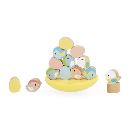 Jouet empilable Janod en bois pour des moments de jeu calme et d'éveil en famille